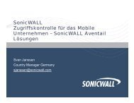 SonicWALL Aventail LÃ¶sungen - IT-Trends Sicherheit