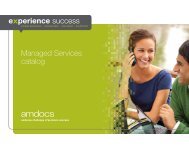 Managed Services catalog - Amdocs