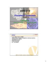 AME 513 Principles of Combustion Lecture 4 ... - Paul D. Ronney