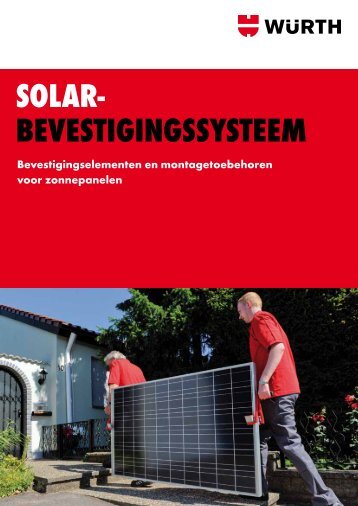 Brochure : Solar bevestigingssysteem - WÃ¼rth Nederland