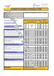 STUDENT PLACEMENT APPRAISAL FORM - ICNContact