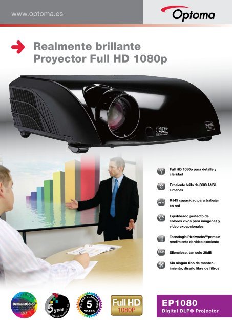 Realmente brillante Proyector Full HD 1080p - Optoma