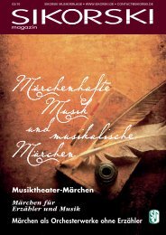 Musiktheater-Märchen Märchen für Erzähler und Musik ... - Sikorski