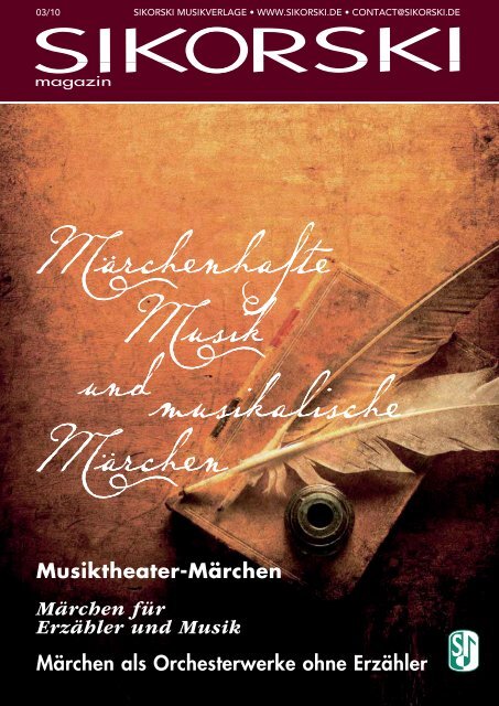 Musiktheater-Märchen Märchen für Erzähler und Musik ... - Sikorski