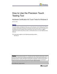 How to Use the Precision Touch Testing Tool