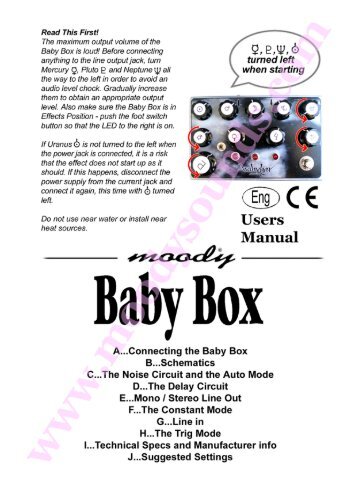 Baby Box Noise Generator - Analogue Haven