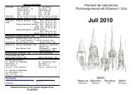 Pfarrbrief Juli - Sankt-servatius-guels.de