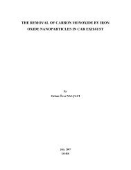 the removal of carbon monoxide by iron oxide nanoparticles in car ...