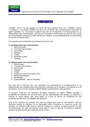 les Liner terms - Logistique conseil