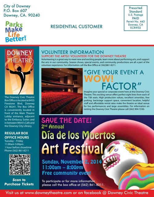 Parks & Recreation Guide FALL 2013 (pdf) - City of Downey