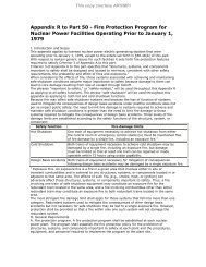 10 CFR 50, Appendix R, Fire Protection for ... - AppendixR.com