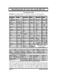 Bond Duration & Convexity on the HP-12C - HPCC