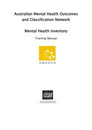 MHI Manual - Australian Mental Health Outcomes and Classification ...