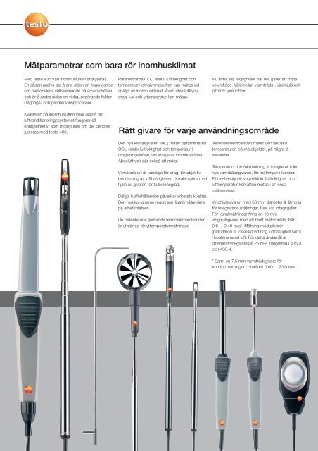testo 435 - Nordtec Instrument AB