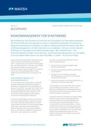 Risikomanagement fÃ¼r Stadtwerke - Marsh