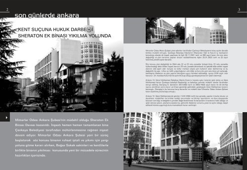UIA 2005 istanbul kongresi hazırlıkları - Mimarlar Odası Ankara Şubesi