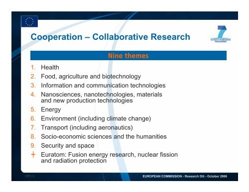 Overview of the European Union's Framework Programmes for