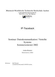 IP-Traceback Seminar: Datenkommunikation / Verteilte ... - Informatik 4