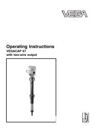 Operating Instructions - VEGACAP 67 with two-wire output - Insatech