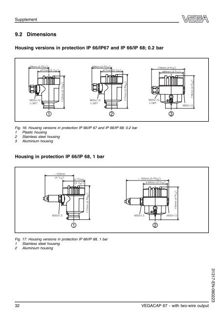 Operating Instructions - VEGACAP 67 with two-wire output - Insatech