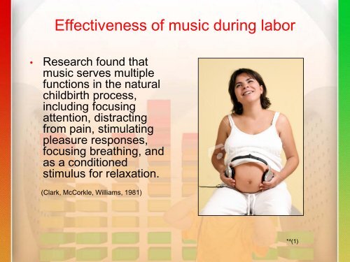 Music as Therapy for Pregnancy, Birth and Early Development