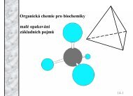 Organická chemie pro biochemiky malé opakování základních pojmů