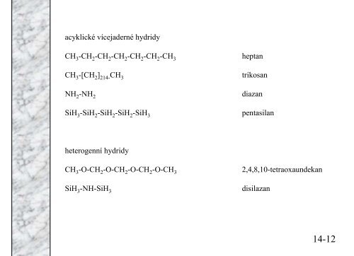 Organická chemie pro biochemiky malé opakování základních pojmů