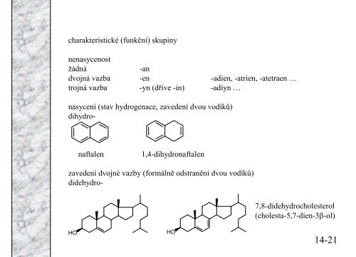 Organická chemie pro biochemiky malé opakování základních pojmů