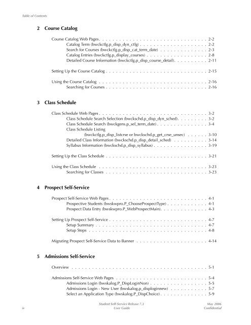 Banner Student Self-Service / User Guide / 7.3