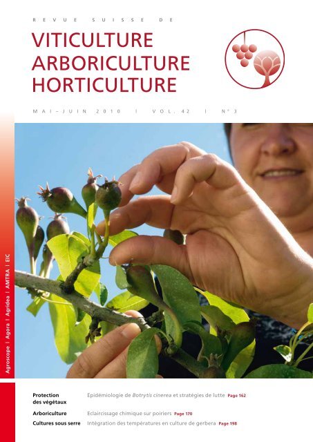 Télécharger le PDF - Revue suisse de viticulture arboriculture ...