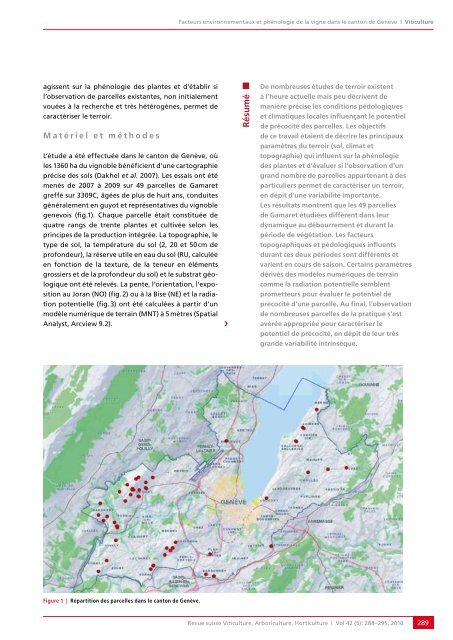 Télécharger le PDF - Revue suisse de viticulture arboriculture ...