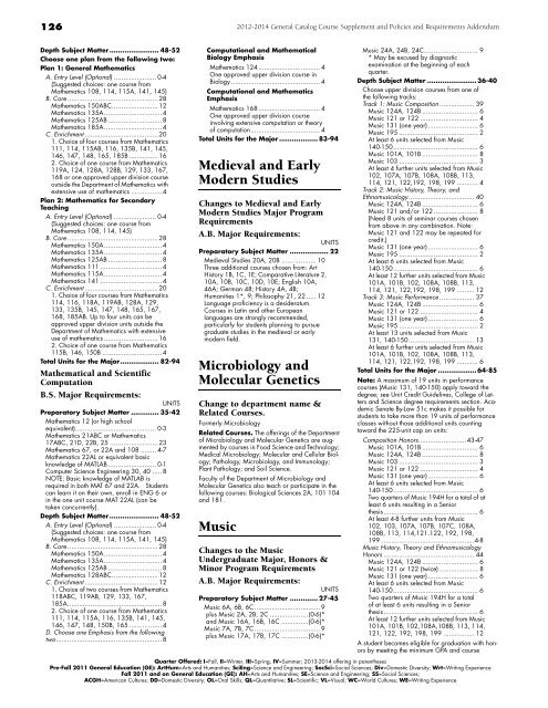 Version 1.5 - General Catalog - UC Davis