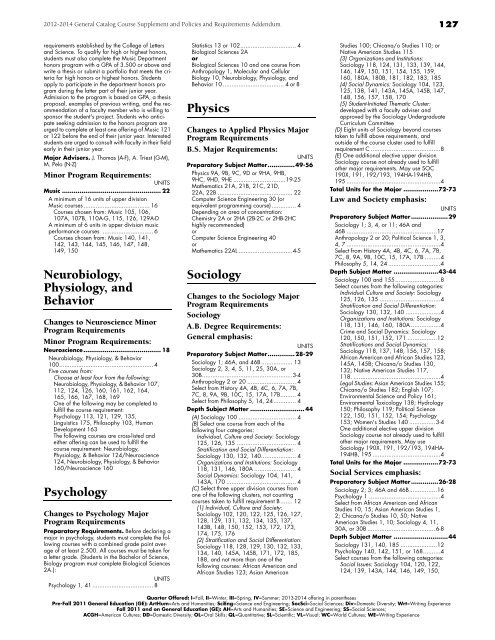 Version 1.5 - General Catalog - UC Davis