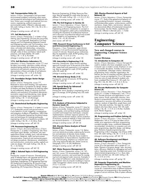 Version 1.5 - General Catalog - UC Davis