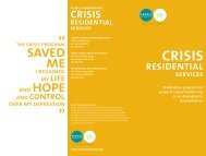 Crisis Residential Services Brochure - People Incorporated
