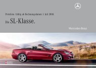 Die SL- Klasse. - Mercedes Benz