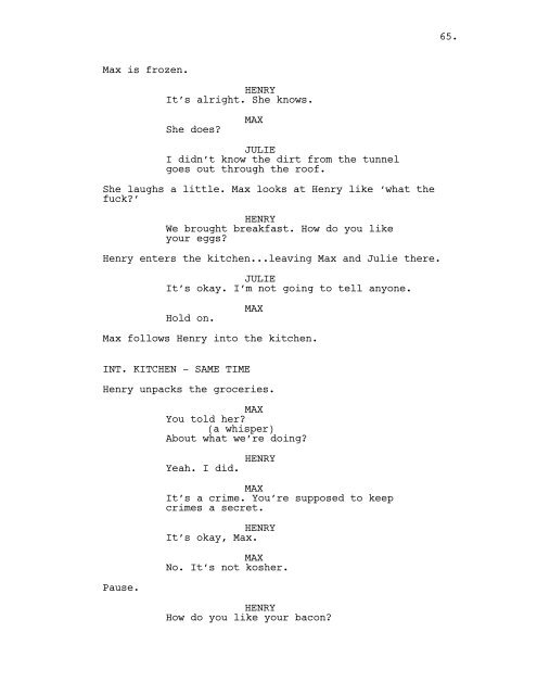 script for Henry's Crime - Whoa is (Not)