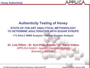 Authenticity Testing of Honey - Bee-Hexagon