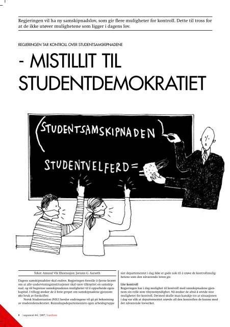 Samfunn - Argument - Universitetet i Oslo
