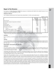 Annual Report 2003-2004 - United Breweries Limited