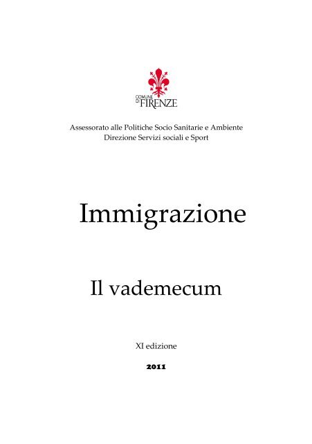 Vademecum Immigrazione 2011 - CittÃ  di Torino