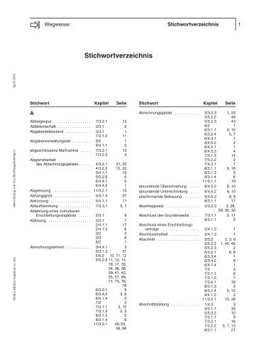 Stichwortverzeichnis