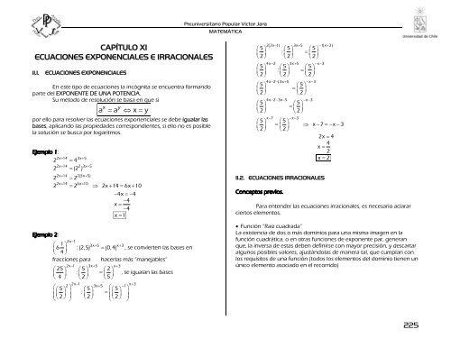 EcuaciÃ³nes Exponenciales. Materia y ejercicios - 2006 PVJ.pdf - Zeth