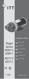 Flojet Series R3811/ 03811 R3711/ 03711 - Xylem Flow Control