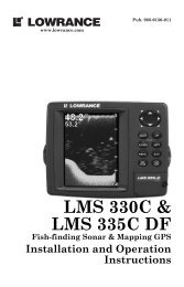 LMS-330C and LMS-335C DF Owners Manual - Lowrance
