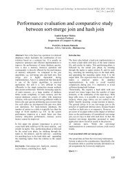 Performance evaluation and comparative study between sort-merge ...