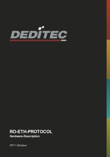 Manual RO-ETH Transfer Protocol - DEDITEC