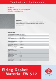 Technical Datasheet Elring Gasket Material FW 522