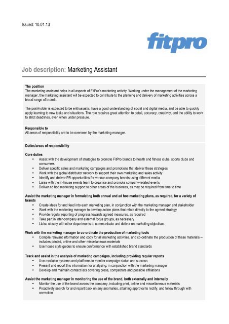 12-marketing-assistant-job-description-templates-pdf-doc