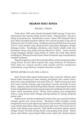 SEJARAH SUKU SUNDA - SAAT